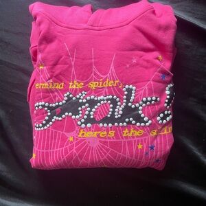 Sp5der PINK V2 hoodie